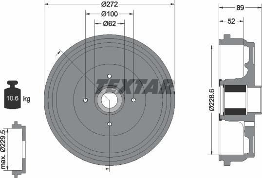 Textar 94038900 - Bubanj kočnica www.molydon.hr