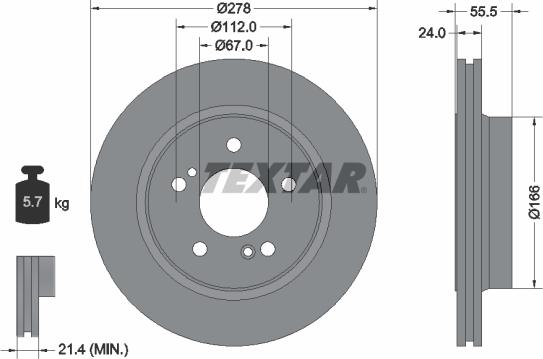 Textar 92060100 - Kočioni disk www.molydon.hr