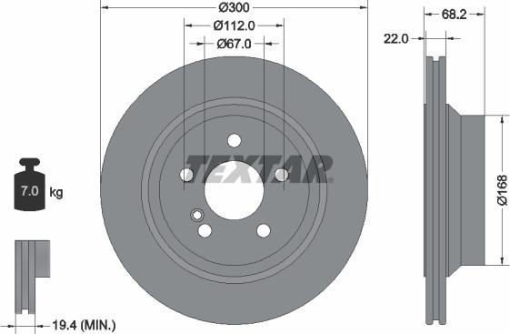 Textar 92115500 - Kočioni disk www.molydon.hr