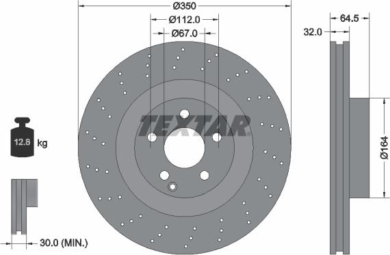 Textar 92176405 - Kočioni disk www.molydon.hr