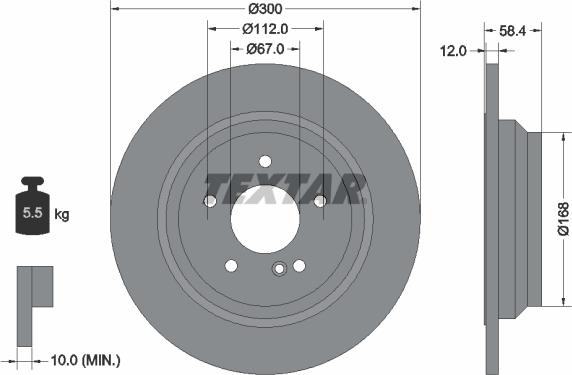 Textar 92176503 - Kočioni disk www.molydon.hr