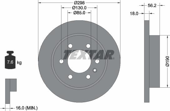 Textar 92301003 - Kočioni disk www.molydon.hr