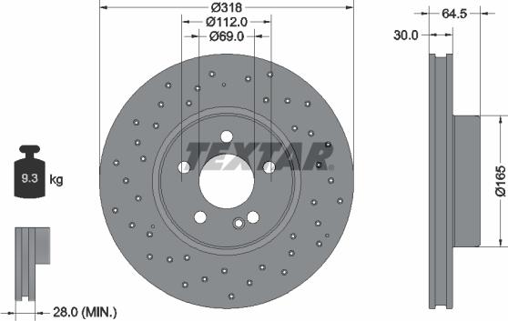 Textar 92330605 - Kočioni disk www.molydon.hr