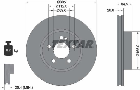 Textar 92330805 - Kočioni disk www.molydon.hr