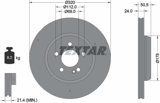 Textar 92331605 - Kočioni disk www.molydon.hr