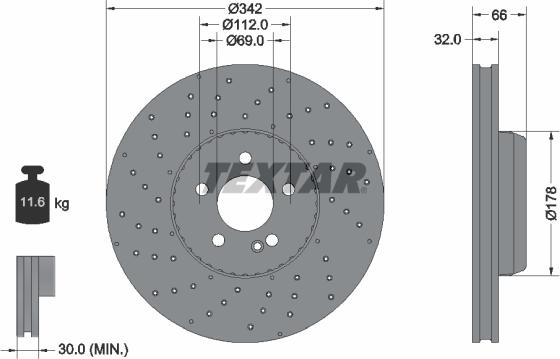 Textar 92331005 - Kočioni disk www.molydon.hr