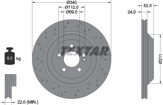 Textar 92331705 - Kočioni disk www.molydon.hr
