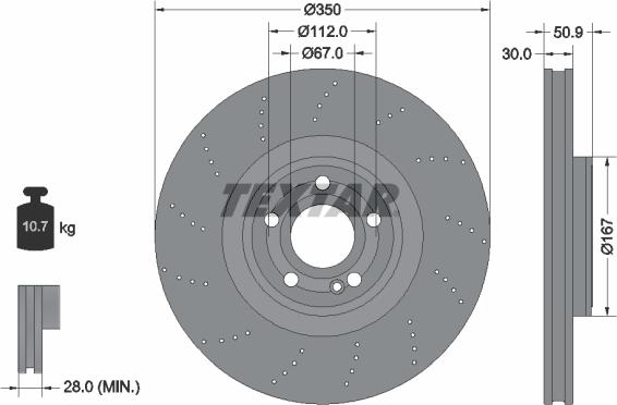 Textar 92324405 - Kočioni disk www.molydon.hr