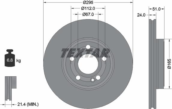 Textar 92323505 - Kočioni disk www.molydon.hr