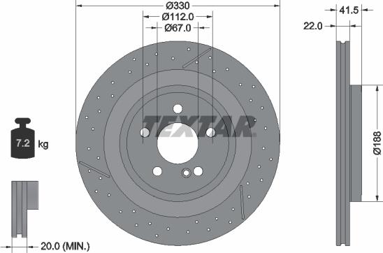 Textar 92290605 - Kočioni disk www.molydon.hr
