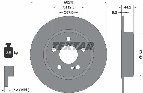 Textar 92241300 - Kočioni disk www.molydon.hr