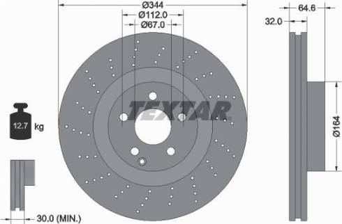 Textar 92224600 - Kočioni disk www.molydon.hr