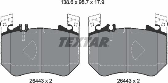 Textar 2644301 - Komplet Pločica, disk-kočnica www.molydon.hr
