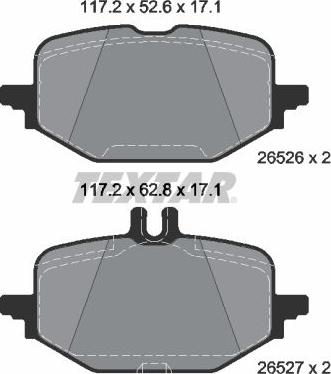 Textar 2652601 - Komplet Pločica, disk-kočnica www.molydon.hr