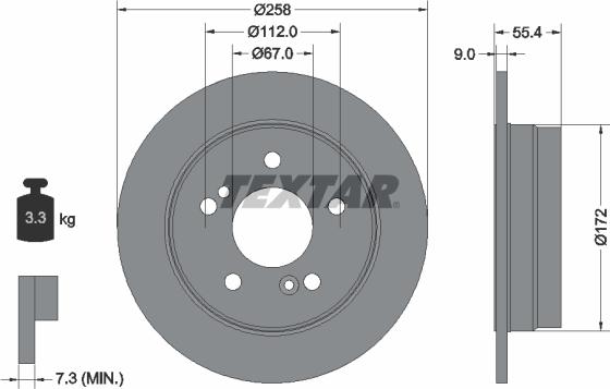 Textar 92059500 - Kočioni disk www.molydon.hr