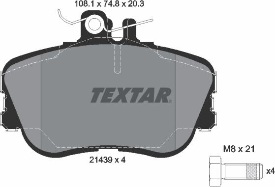 Textar 89010900 - Komplet kočnica, disk-kočnica www.molydon.hr
