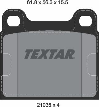 Textar 2103501 - Komplet Pločica, disk-kočnica www.molydon.hr