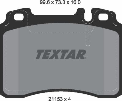 Textar 2115305 - Komplet Pločica, disk-kočnica www.molydon.hr