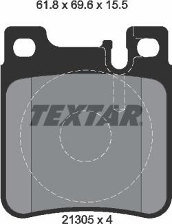 Textar 2130501 - Komplet Pločica, disk-kočnica www.molydon.hr