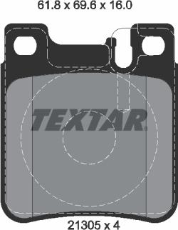 Textar 2130503 - Komplet Pločica, disk-kočnica www.molydon.hr