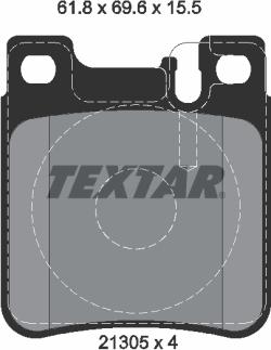 Textar 2130581 - Komplet Pločica, disk-kočnica www.molydon.hr