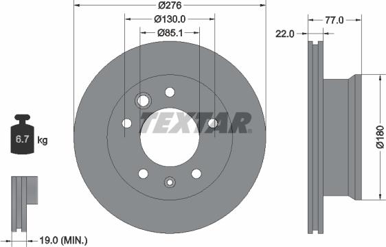 Textar 92131500 - Kočioni disk www.molydon.hr