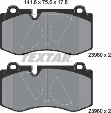 Textar 2396081 - Komplet Pločica, disk-kočnica www.molydon.hr