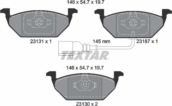 Textar 89005200 - Komplet kočnica, disk-kočnica www.molydon.hr