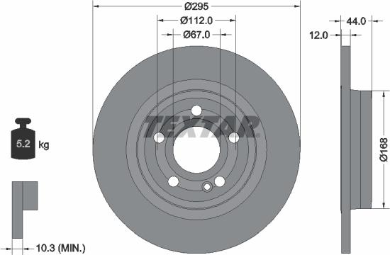 Textar 92323203 - Kočioni disk www.molydon.hr