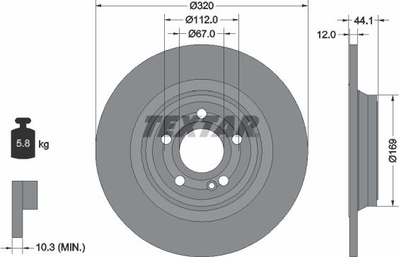 Textar 92324303 - Kočioni disk www.molydon.hr