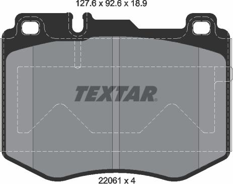 Textar 2206101 - Komplet Pločica, disk-kočnica www.molydon.hr