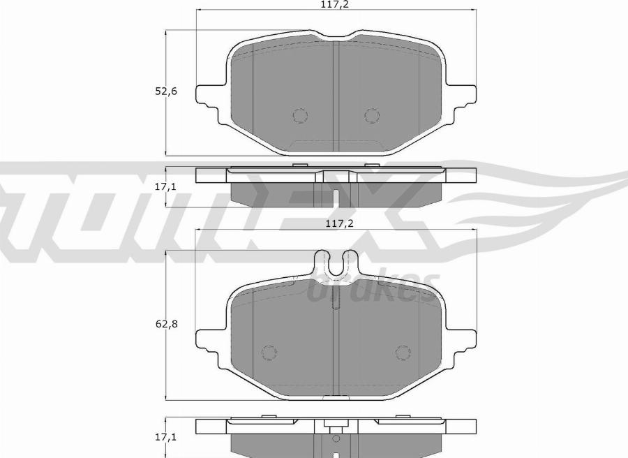 TOMEX brakes TX 60-53 - Komplet Pločica, disk-kočnica www.molydon.hr