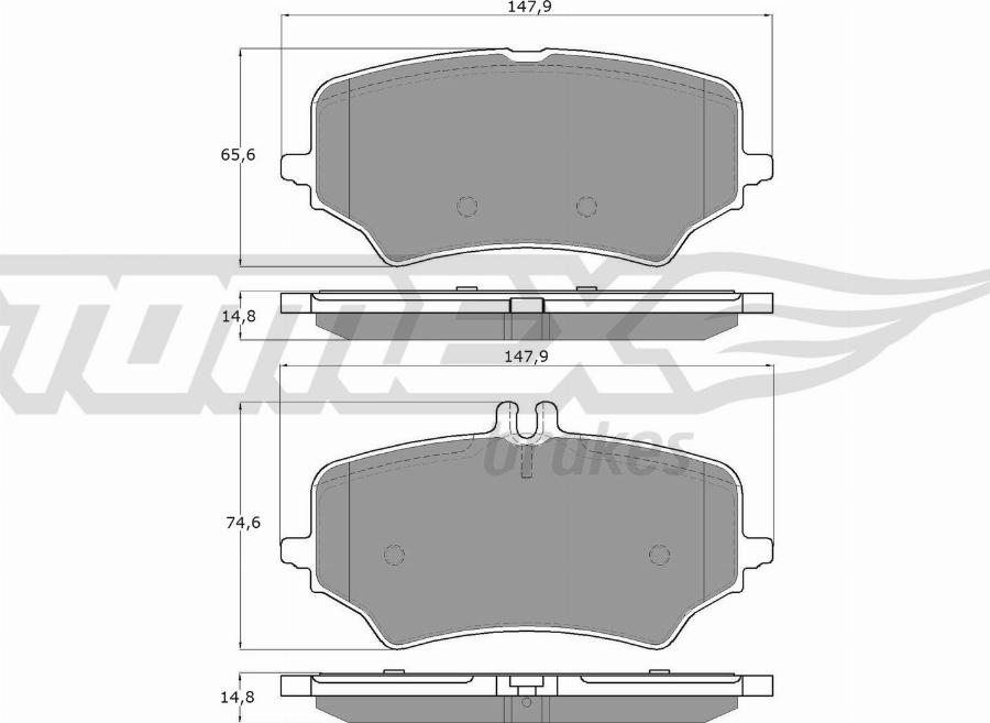 TOMEX brakes TX 60-31 - Komplet Pločica, disk-kočnica www.molydon.hr