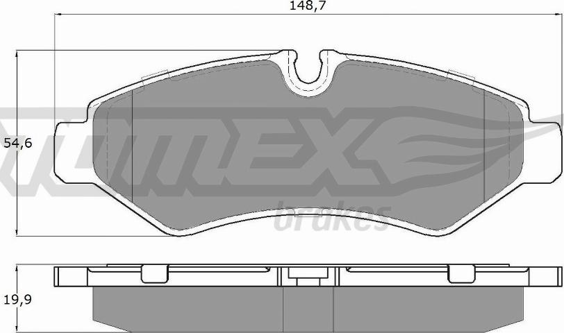 TOMEX brakes TX 19-51 - Komplet Pločica, disk-kočnica www.molydon.hr