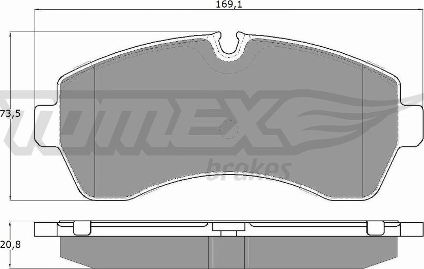 TOMEX brakes TX 14-24 - Komplet Pločica, disk-kočnica www.molydon.hr