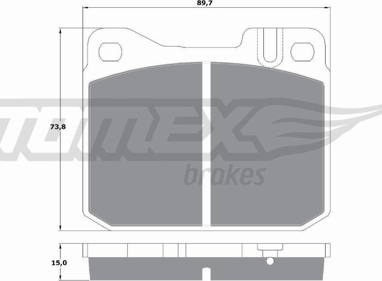 TOMEX brakes TX 10-22 - Komplet Pločica, disk-kočnica www.molydon.hr