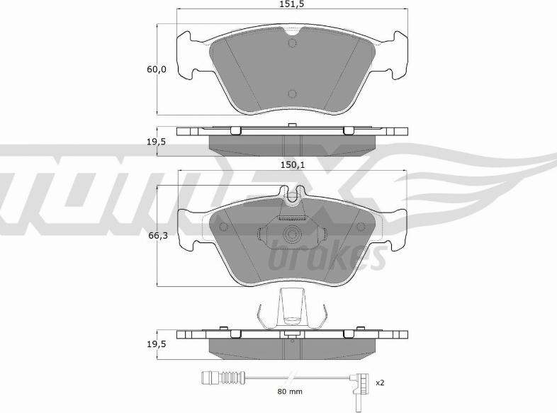 TOMEX brakes TX 11-471 - Komplet Pločica, disk-kočnica www.molydon.hr