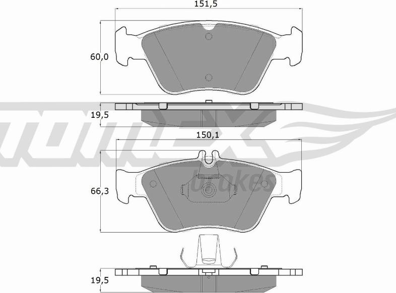 TOMEX brakes TX 11-47 - Komplet Pločica, disk-kočnica www.molydon.hr