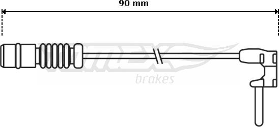 TOMEX brakes TX 30-65 - Signalni kontakt, trosenje kočione plocice www.molydon.hr