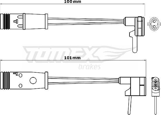 TOMEX brakes TX 30-82 - Signalni kontakt, trosenje kočione plocice www.molydon.hr