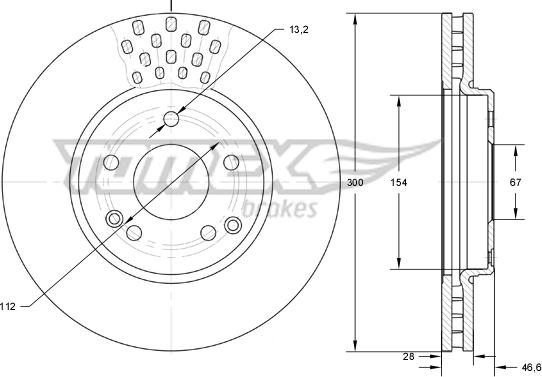 TOMEX brakes TX 74-04 - Kočioni disk www.molydon.hr