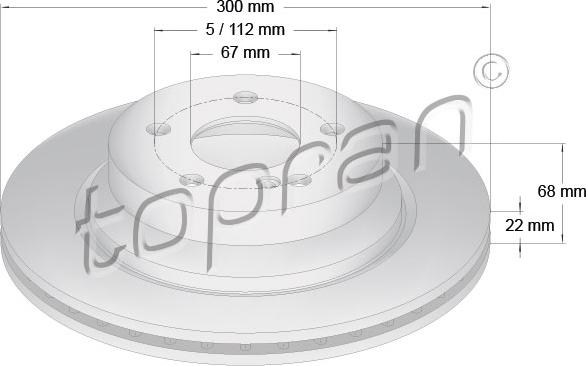 Topran 401 055 - Kočioni disk www.molydon.hr