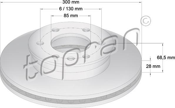 Topran 111 652 - Kočioni disk www.molydon.hr