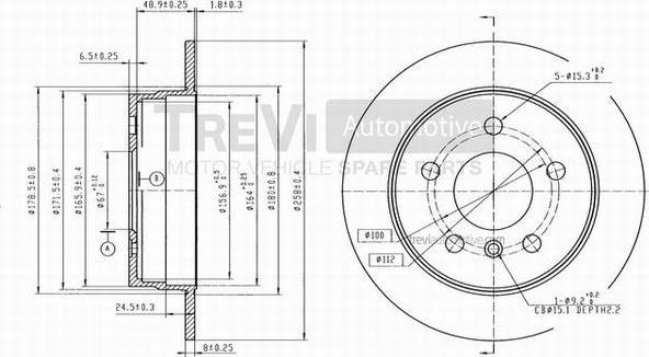 Trevi Automotive BD1059 - Kočioni disk www.molydon.hr