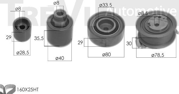 Trevi Automotive KD1533HP - Vodena pumpa sa kompletom zupčastog remena www.molydon.hr