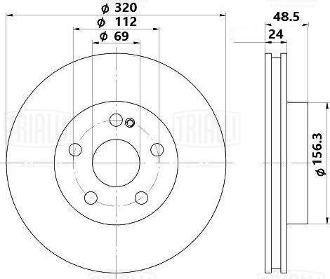 Trialli DF 0453s - Kočioni disk www.molydon.hr