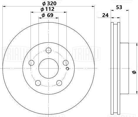 Trialli DF 0597s - Kočioni disk www.molydon.hr