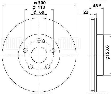 Trialli DF 0525s - Kočioni disk www.molydon.hr