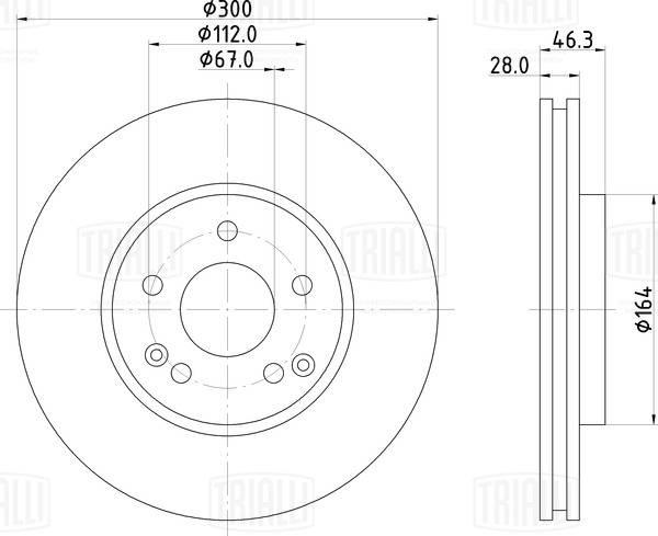 Trialli DF 261514 - Kočioni disk www.molydon.hr