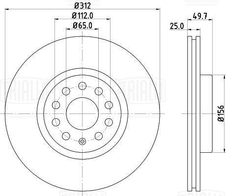 Trialli DF 280s - Kočioni disk www.molydon.hr